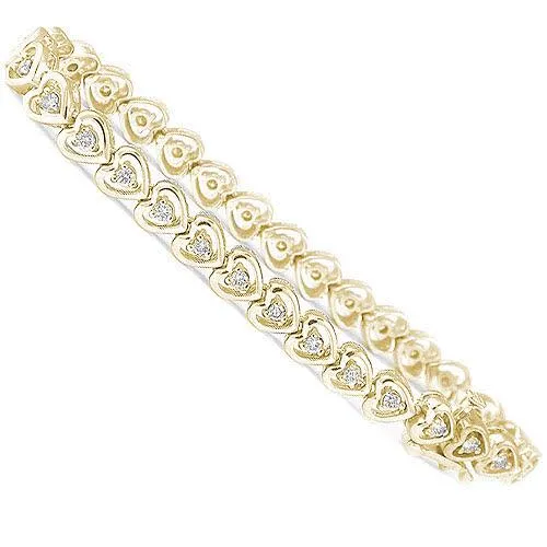 1.00-1.50 CT Round Cut Diamonds - Diamond Bracelet