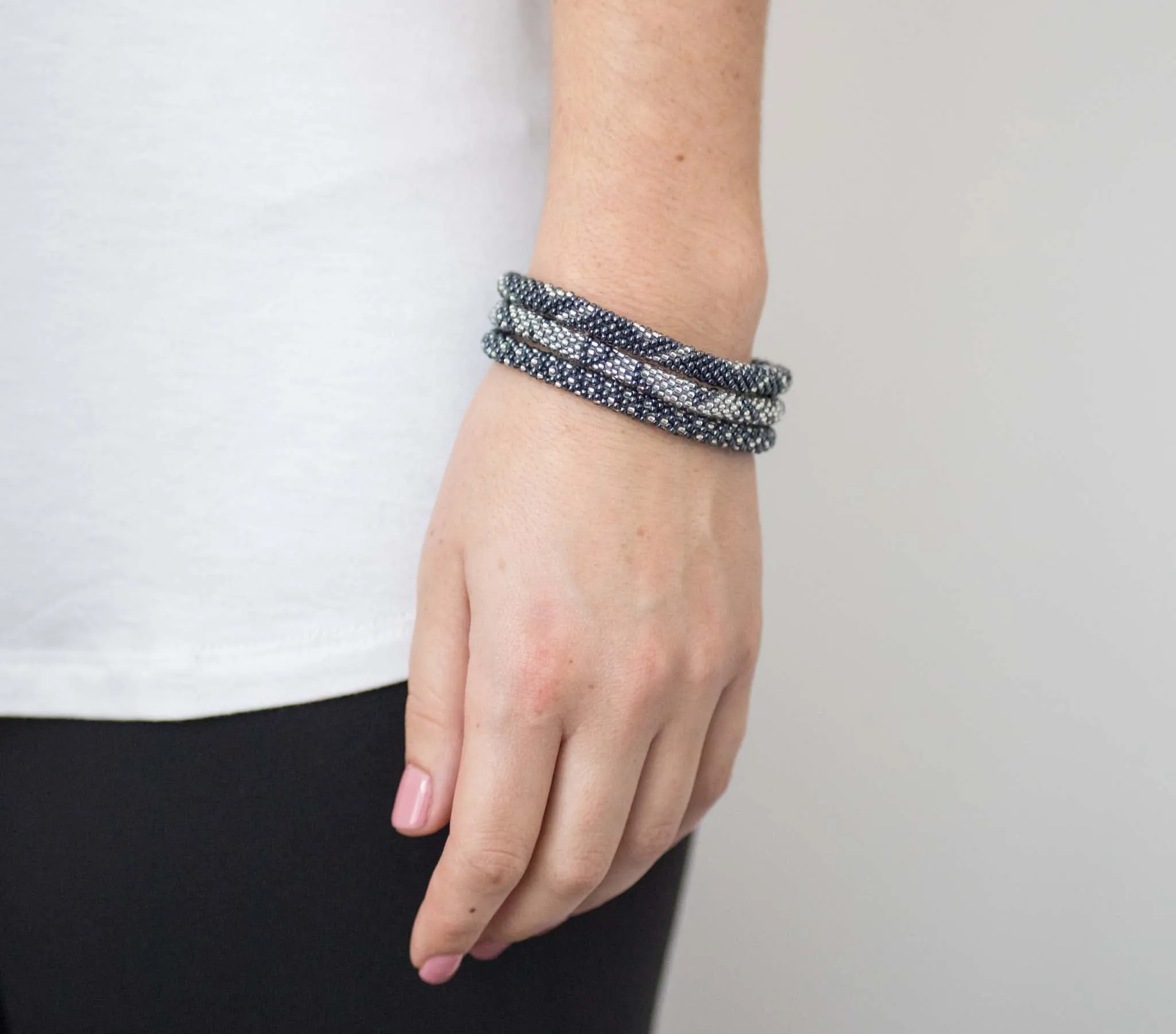 8 inch Roll-On® Bracelets <br> Slate