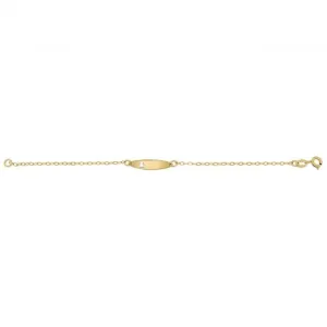 9ct Yellow Gold Baby ID Bracelet BR066