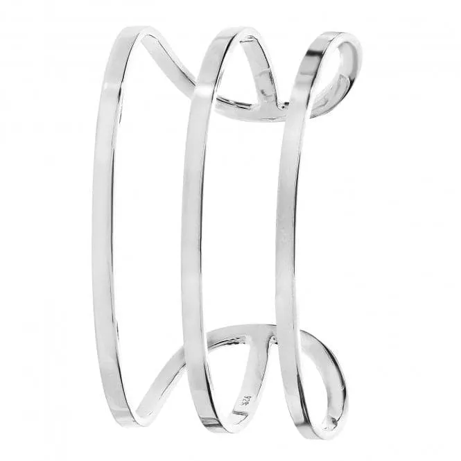 Acotis Silver Bangle Oval Cuff G4416