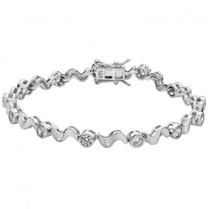 Acotis Silver Curb Gents Id Bracelet G2379