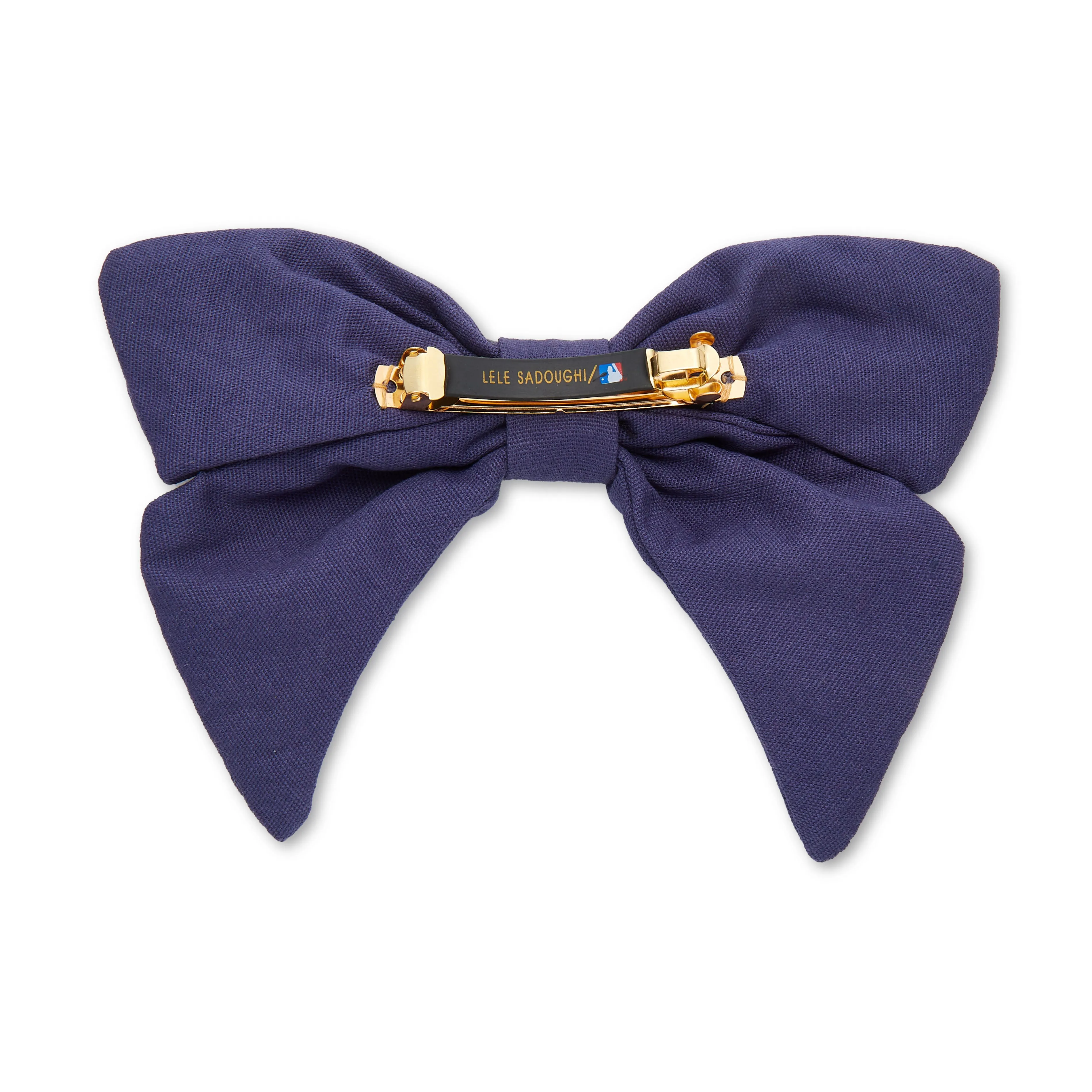 ATLANTA BRAVES LELE SADOUGHI / MLB NAVY BOW BARRETTE