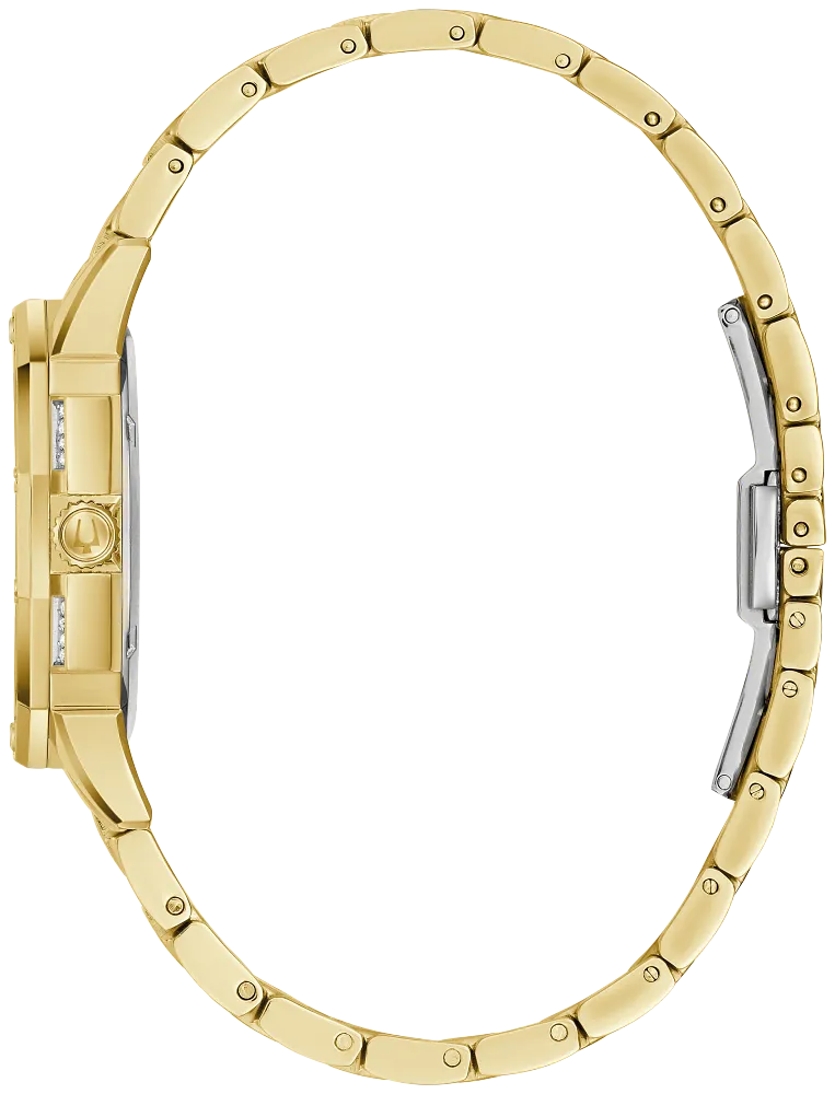 Bulova Octava Crystal Gold tone Ladies Watch 98L302