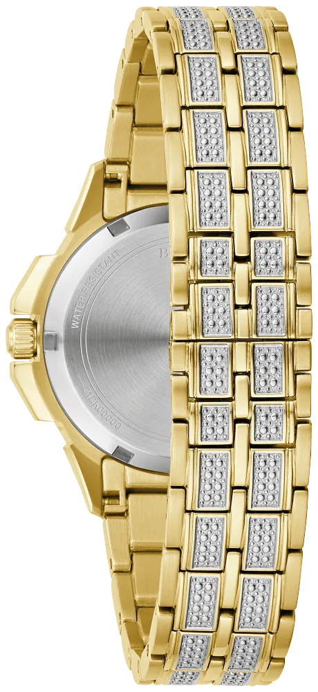 Bulova Octava Crystal Gold tone Ladies Watch 98L302