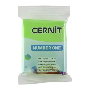 Cernit Number One Polymer Clay - Spring Green 2oz (56g) block