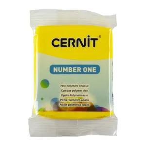 Cernit Number One Polymer Clay - Yellow 2oz (56g) block