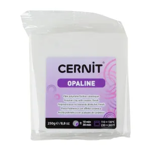 Cernit Opaline Polymer Clay - White 8.8oz (250g) block