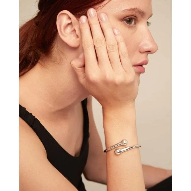 Comeback Sterling Silver Plated Rigid Internal Bangle