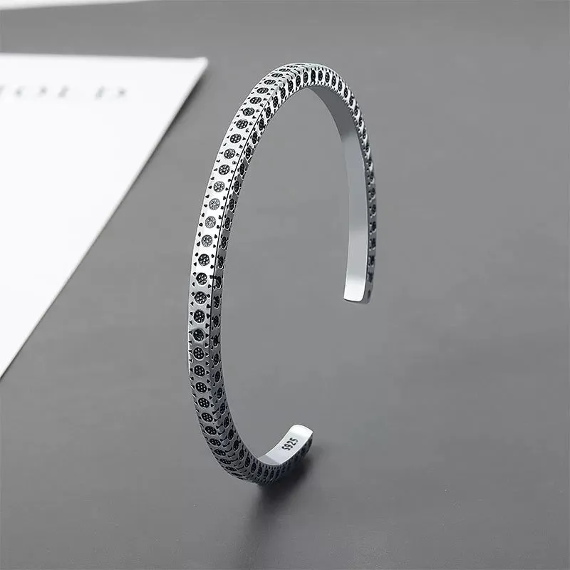 Creative Silver Plated Feather Wings Cuff Bracelet Men Women Cuff Adjustable Bracelet Punk Casual Sports Jewelry Gift