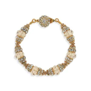 Embellished Champagne Crystal Bracelet