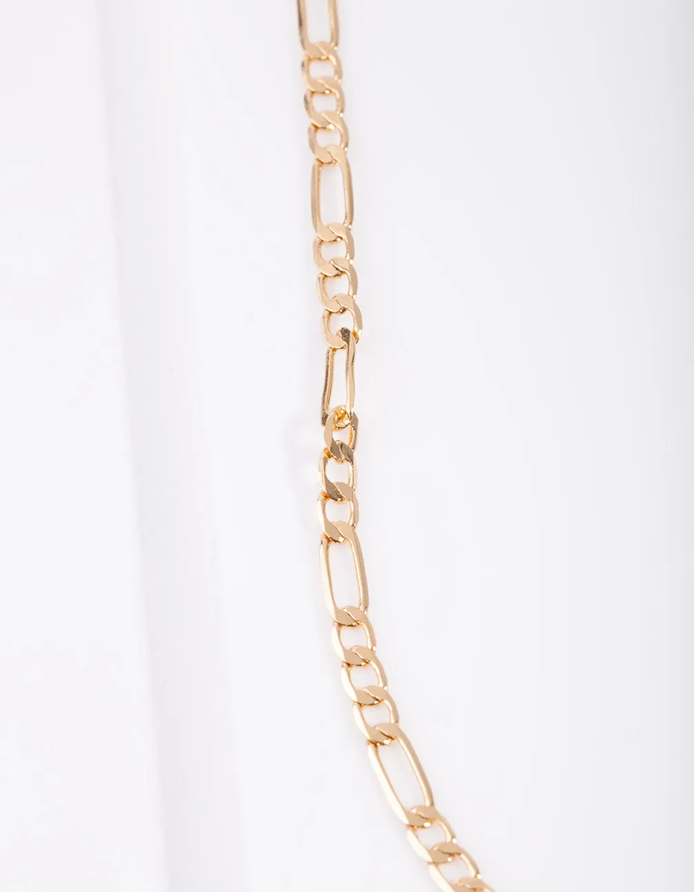 Gold Plated 60cm Figaro Necklace