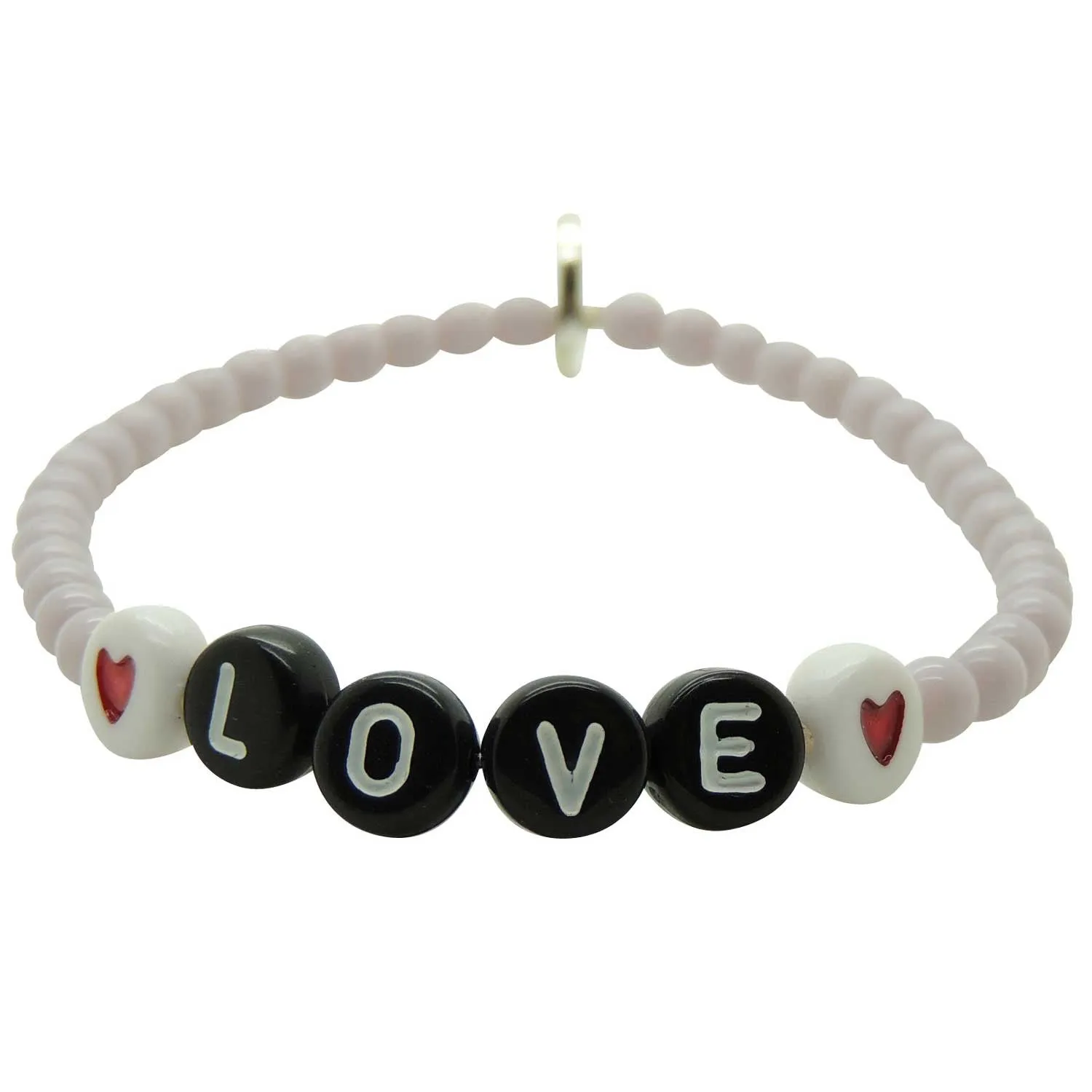 Love Letters Alphabet Glass Bead Bracelet