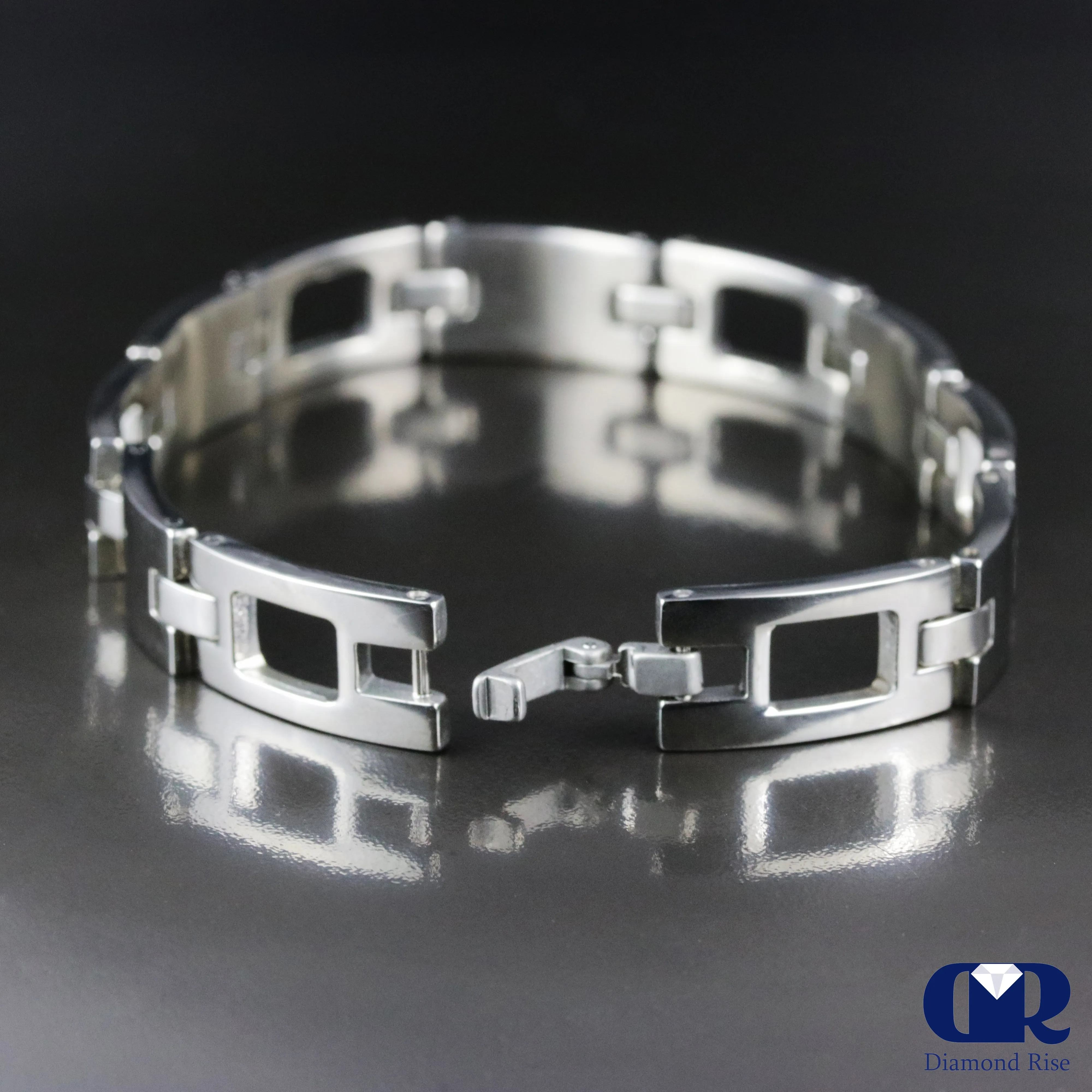 Men's 10.00 mm Pure Sterling Silver Classic Chain Link Bracelet