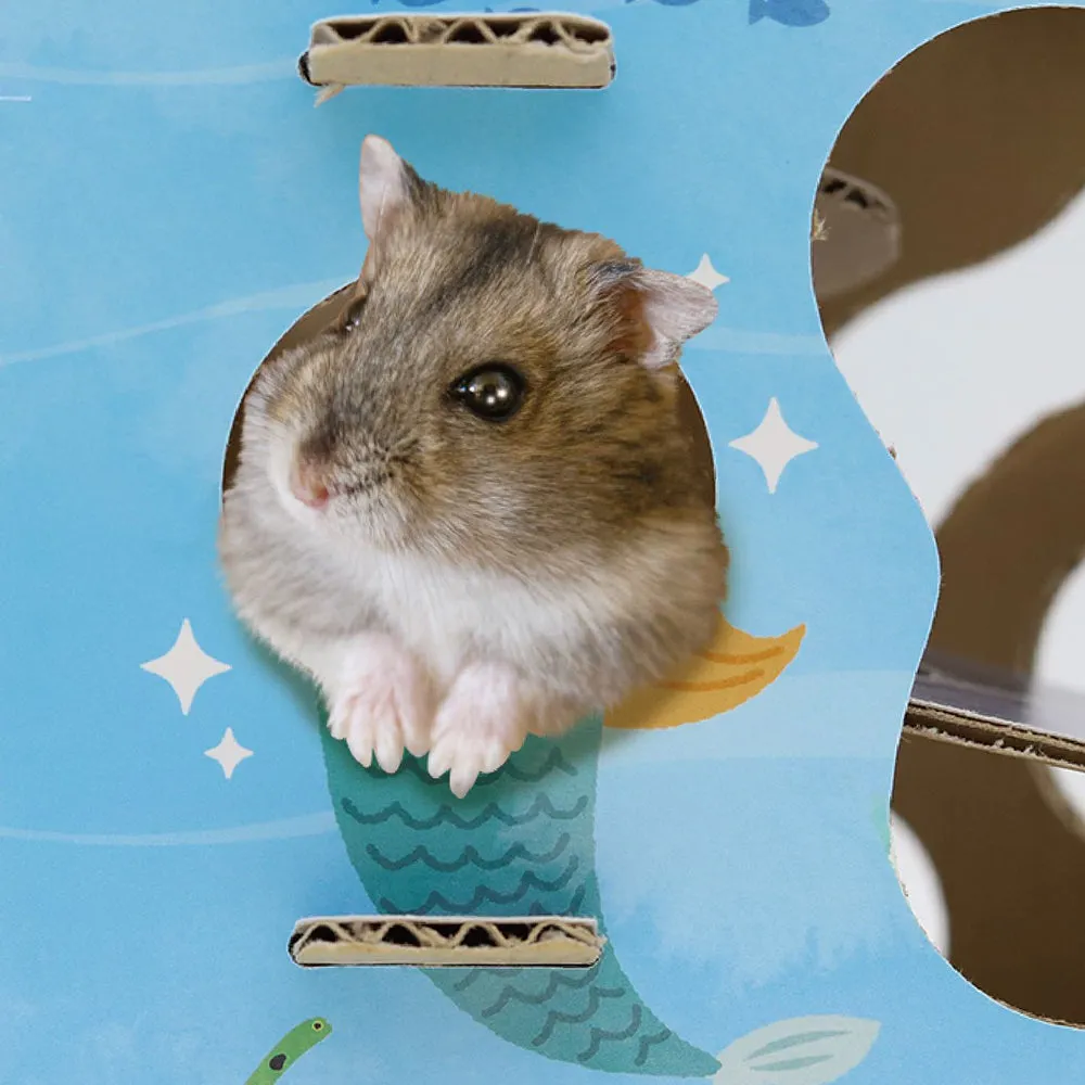 Mini Animan Cardboard Playland - Sea for Hamsters