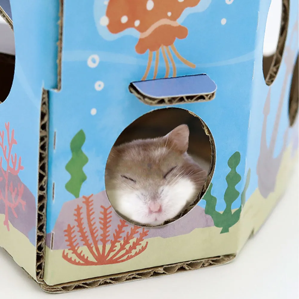 Mini Animan Cardboard Playland - Sea for Hamsters