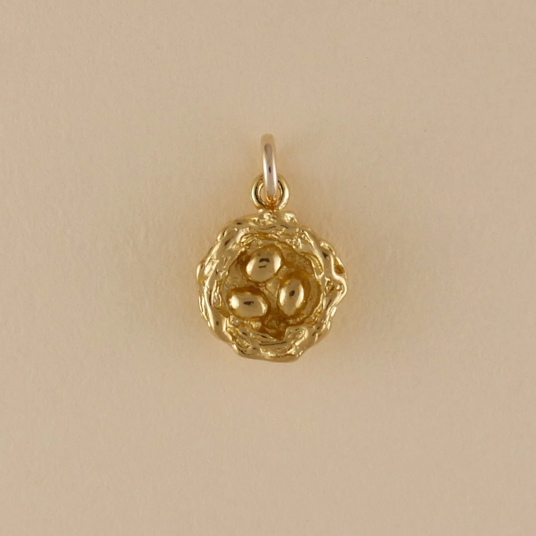 Nest With Eggs Charm