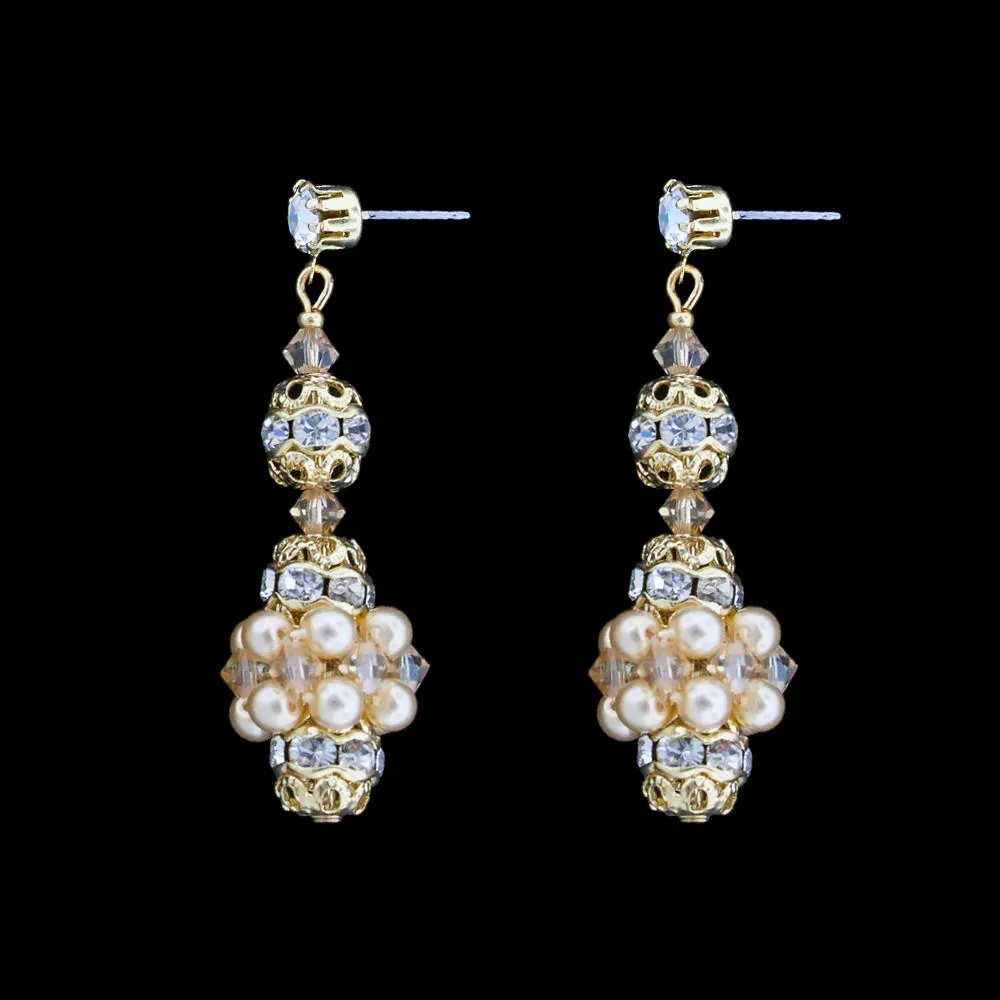 Pearl & Crystal Bridal Earrings