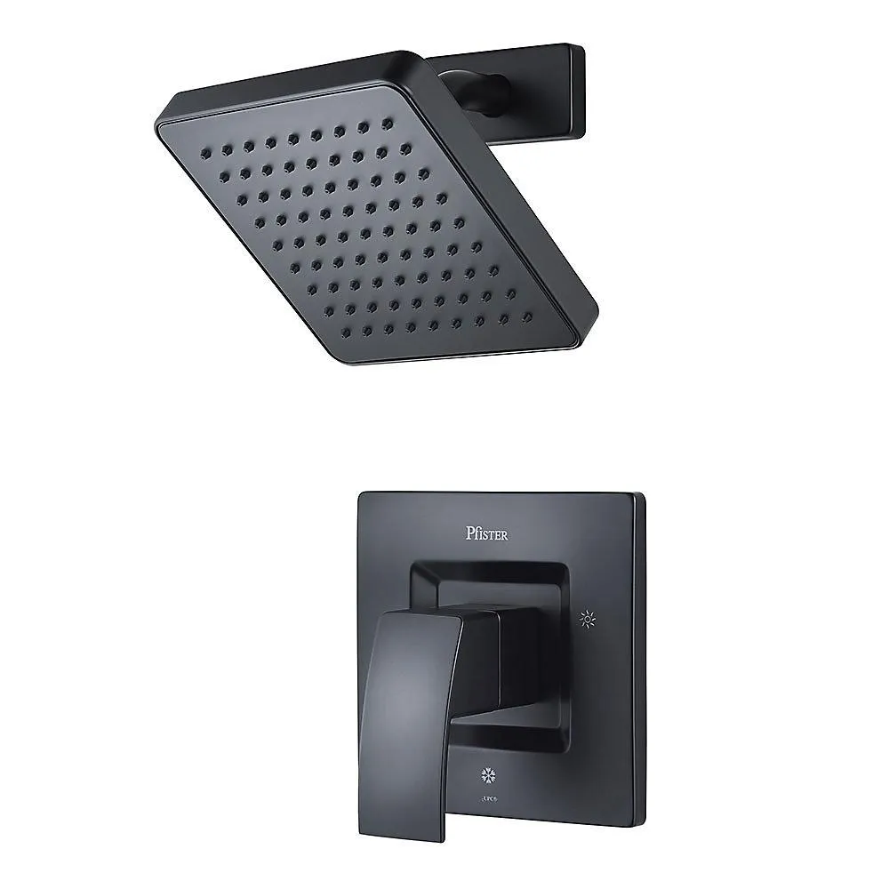 Pfister LG89-7DFB Kenzo 1-Handle Shower Only Trim Kit in Matte Black