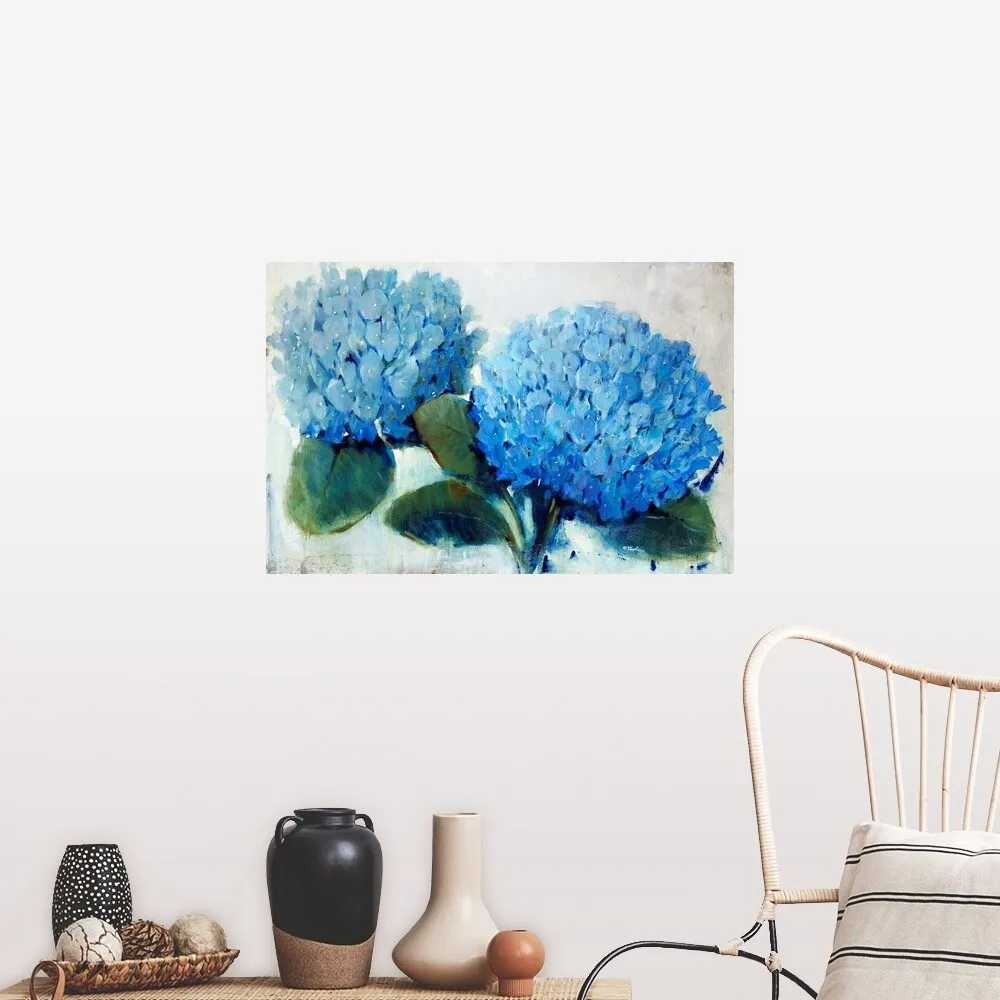 "Blue Hydrangea" Poster Print