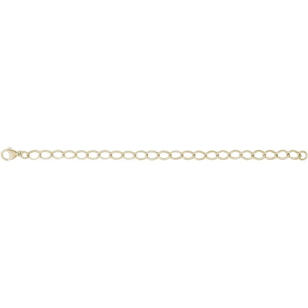 Rembrandt Charms - Dapped Curb Link Classic Charm Bracelet - 20-0112