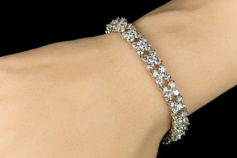 Ronni Floral CZ Tennis Bracelet – 7.5in