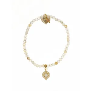 Rosie Fox Gold Quartz Gemstone Belle Bracelet