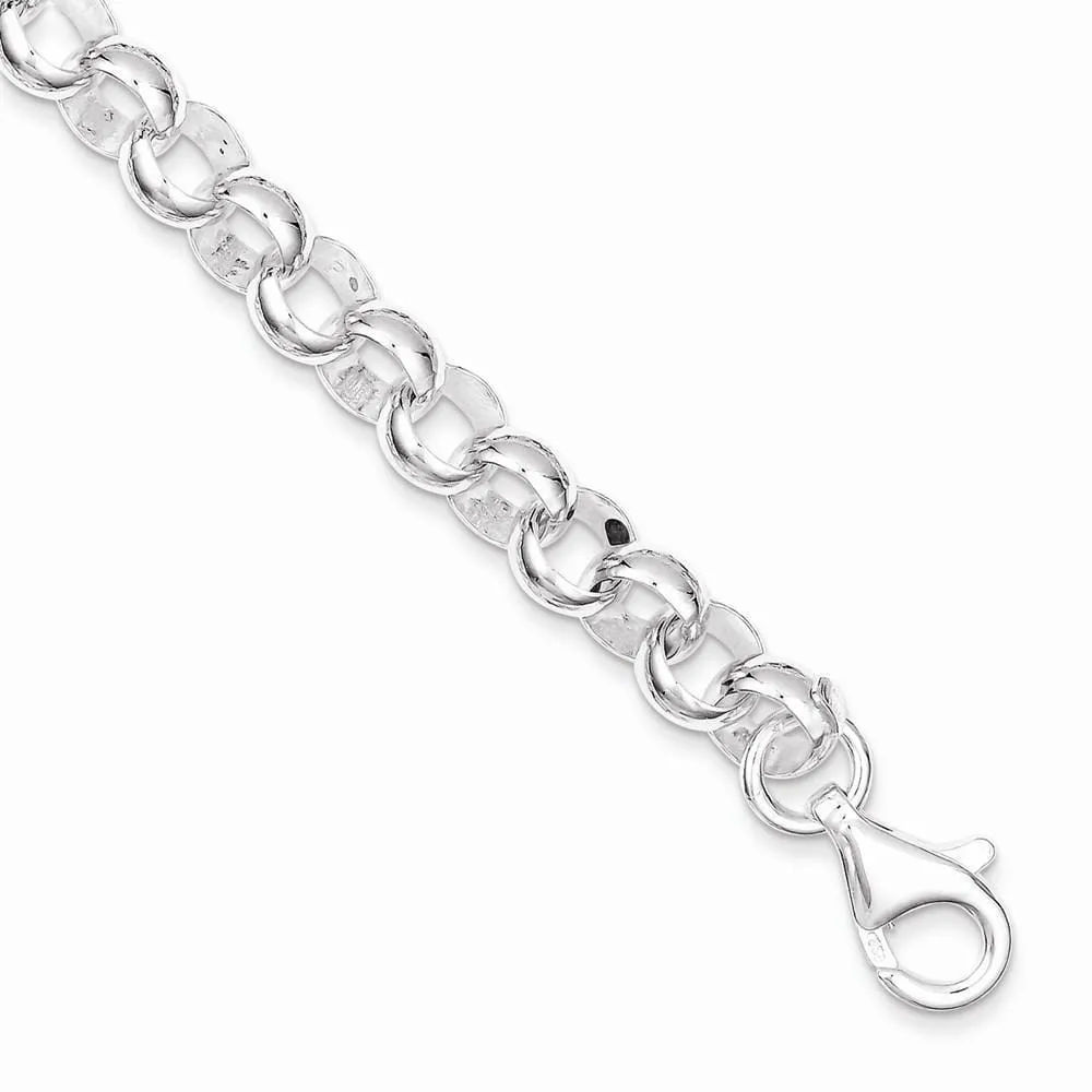 Sterling Silver Belcher Light Bracelet 8MM