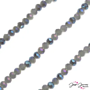 Thunder Polish Glass Strand 4x3mm in Ocean at Dawn