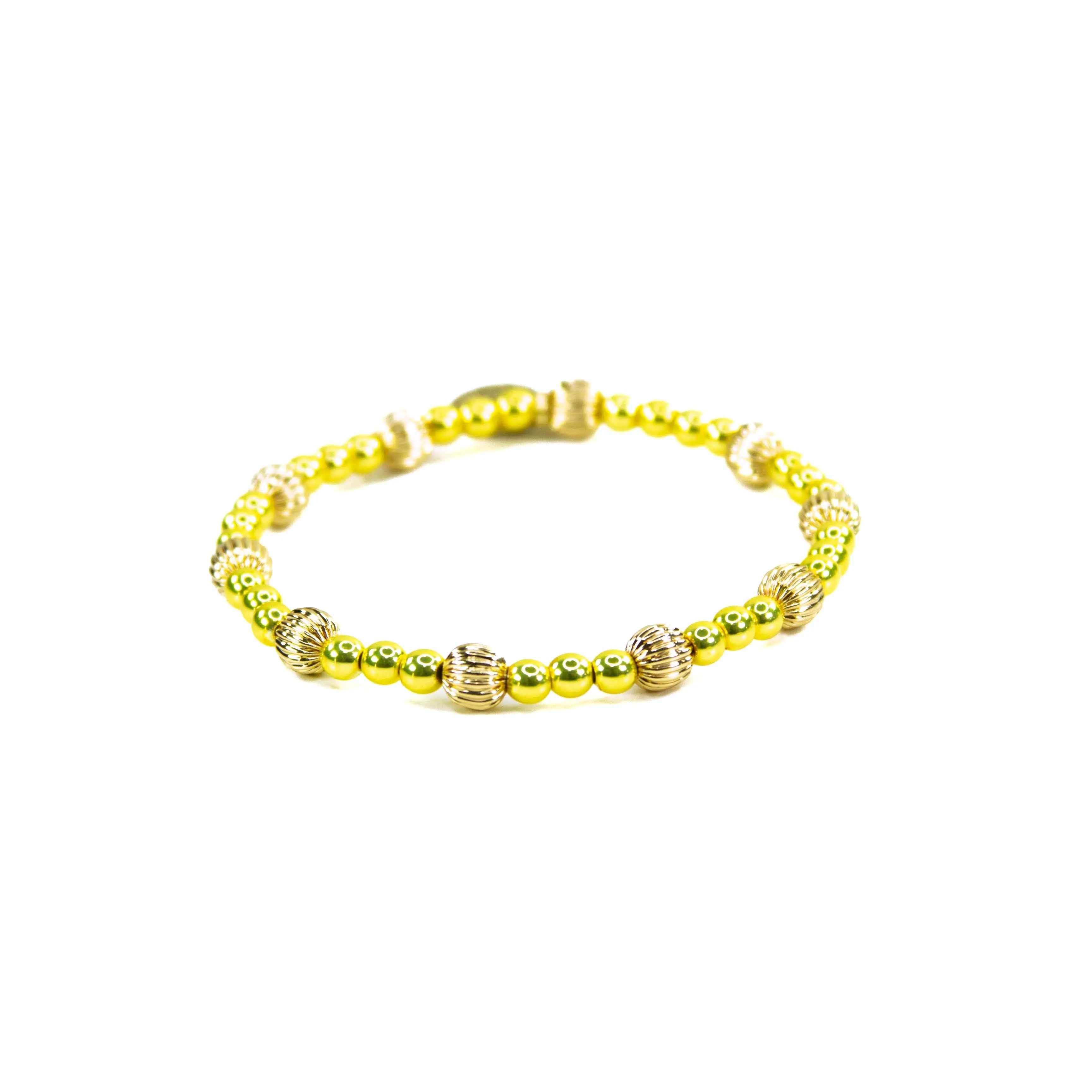 Yellow MIx Bead Bracelets